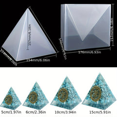 Large Silicone Pyramid Mold Set for Resin DIY Home Decor