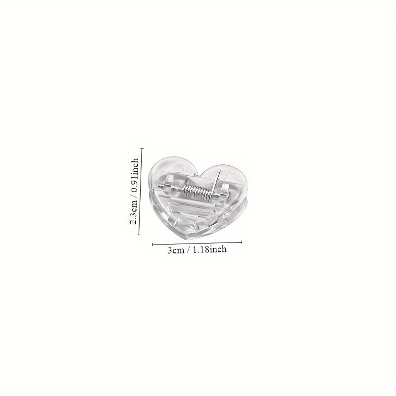 1pc Transparent Love Heart Clip Mini Decoration Photo Clip