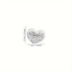 1pc Transparent Love Heart Clip Mini Decoration Photo Clip