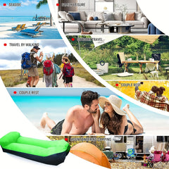 Portable Inflatable Sofa Air Mattress for Outdoor Beach Park