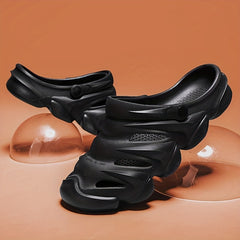 Men's Hollow Out Clogs Slip on Closed Toe Sandals Soft Sole