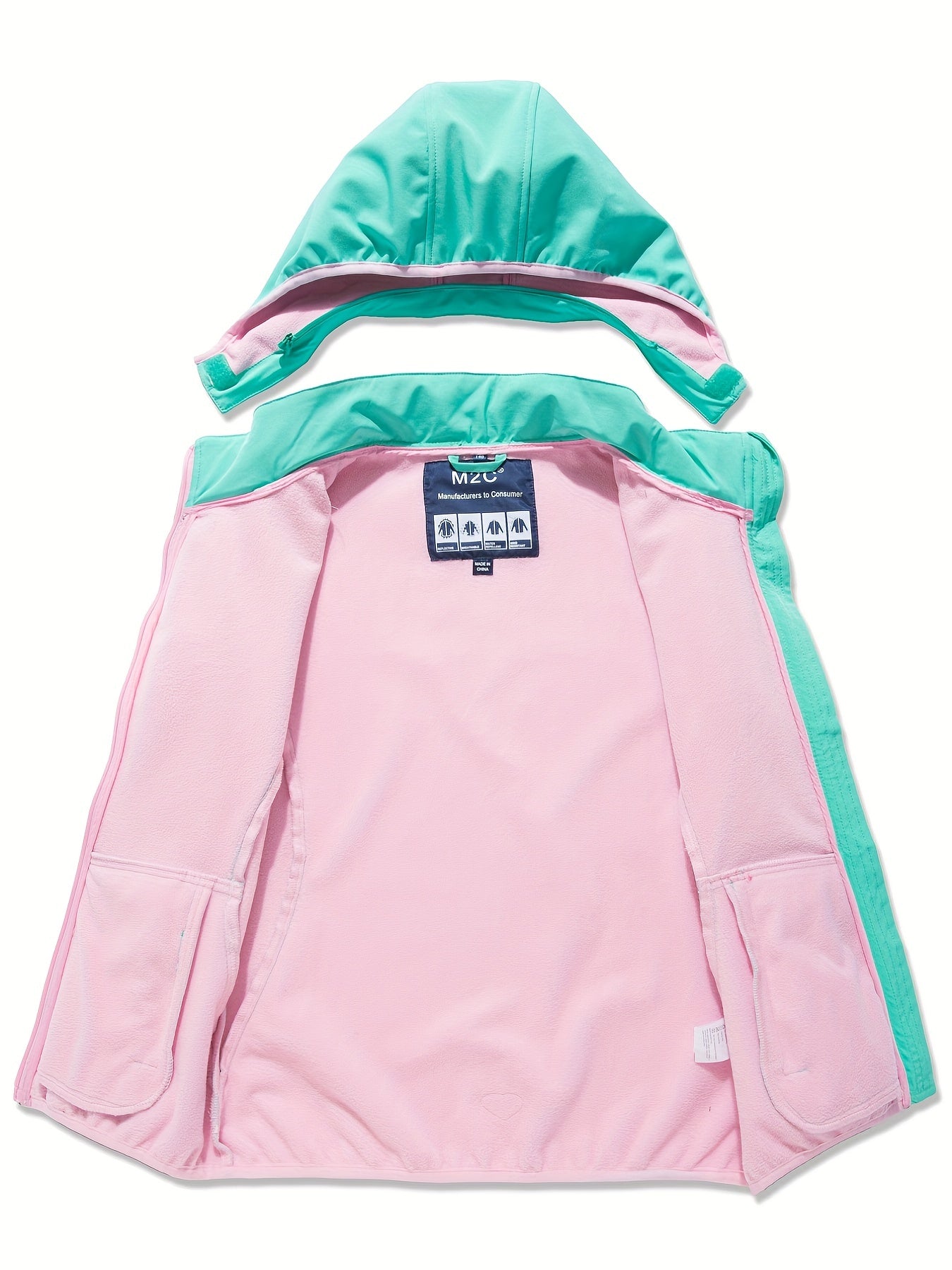 Girl's Soft Shell Hooded Jacket for Outdoor Adventures