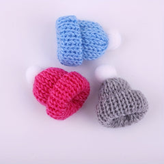 Hamster Woolen Hat With Rope - Random Color