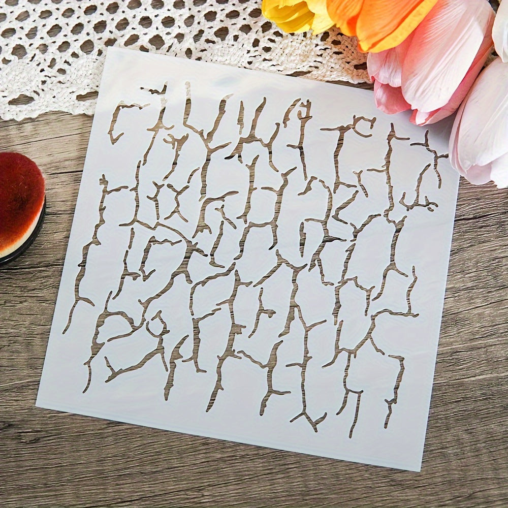 Wall Crack Plastic Stencil for DIY Scrapbooking Paper Card Decoration