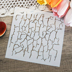 Wall Crack Plastic Stencil for DIY Scrapbooking Paper Card Decoration