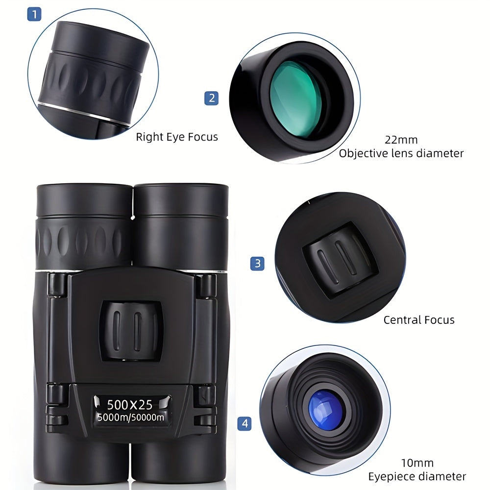 HD Zoom Telescope Professional BAK4 Powerful Binoculars
