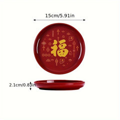 Chinese Style Fruit Plate Storage Box Room Decor