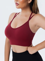Women's Spaghetti Straps High Impact Yoga Workout Top