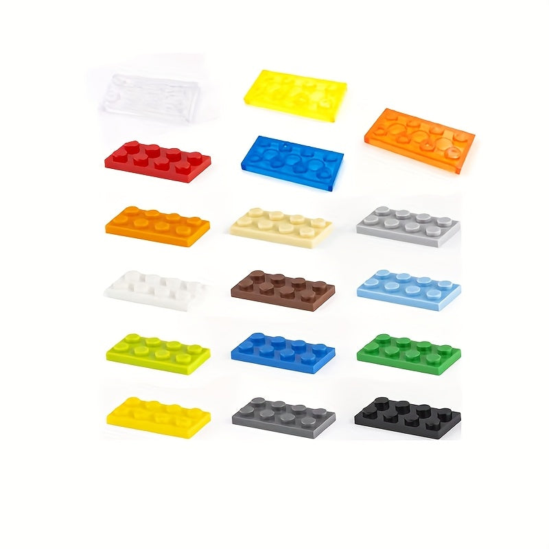 50pcs Bulk Building Blocks Thin Figure Bricks 2X4 Dots Educational