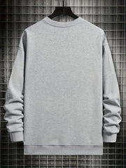 Duck Print Men's Comfy Sweatshirt Long Sleeve Top