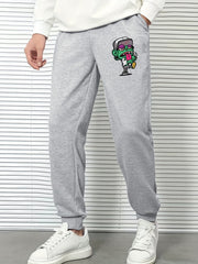 Green Cap Jogging Pants Men's Comfortable Joggers