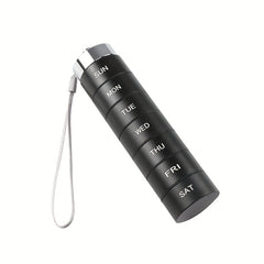 7pcs Metal Pill Organizers Stackable Waterproof Travel Pill Box