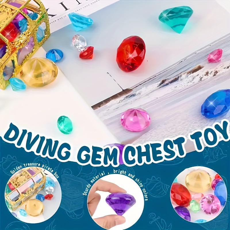 20pcs Colored Artificial Diamonds Diving Toys for Pool Use