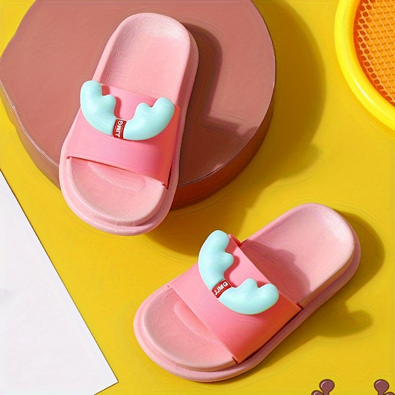 Boys Casual Open Toe Slippers Lightweight Indoor Bathroom Shoes