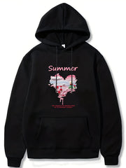 Little Prince Rose Hearts Men's Hoodie