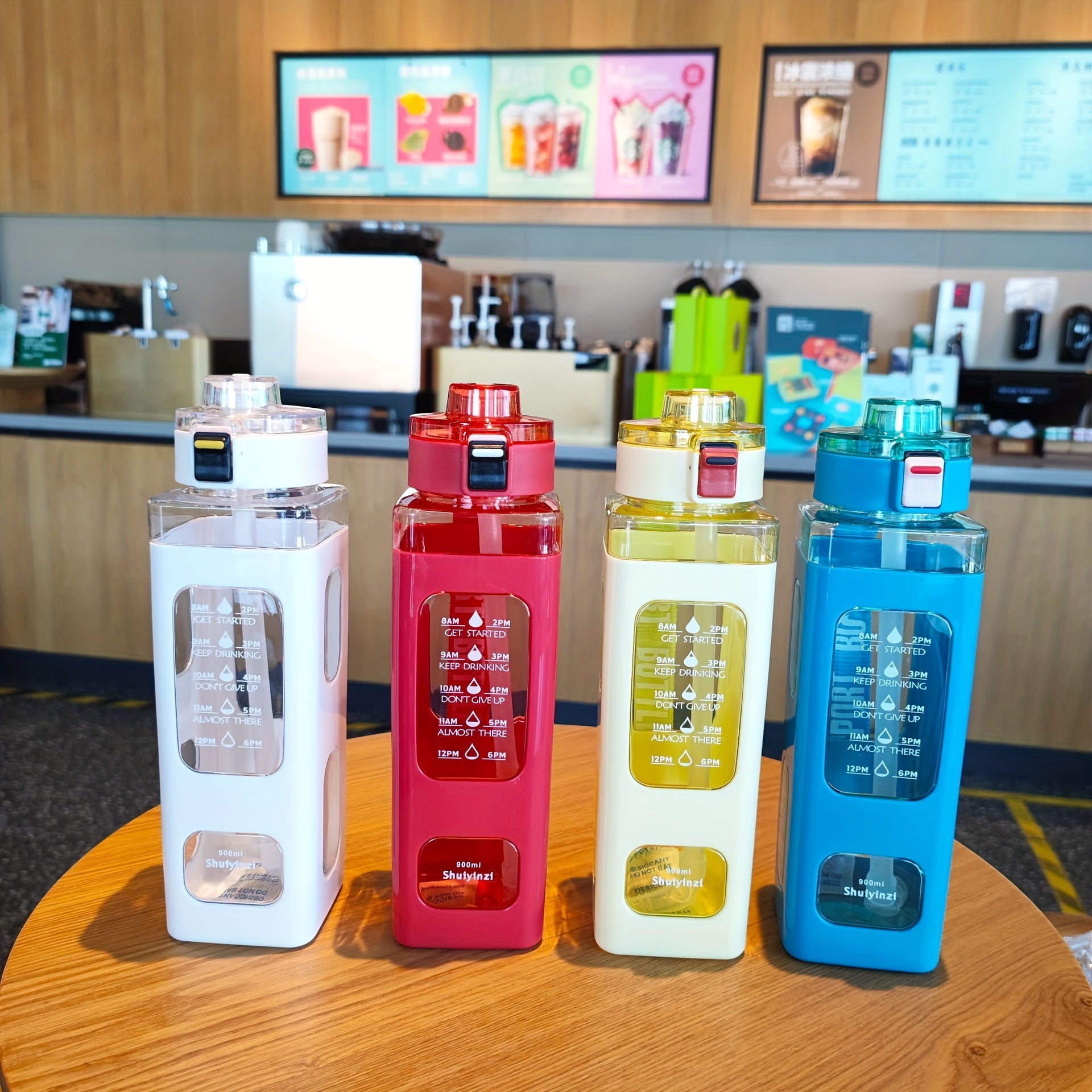 Portable Square Sports Water Bottle 900ml
