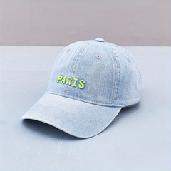 Embroidery Denim Baseball Cap Distressed Dad Hats