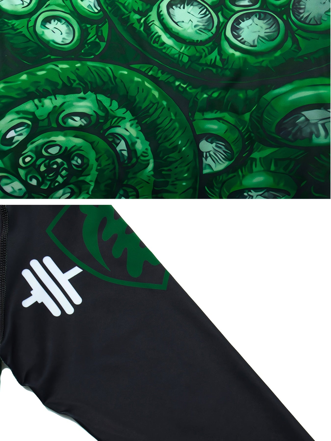 Men's Octopus Pattern Compression Shirt & Pants Set