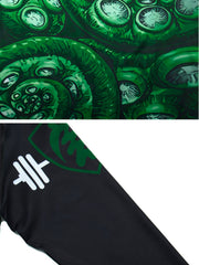Men's Octopus Pattern Compression Shirt & Pants Set