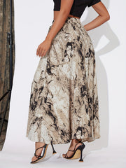 Tied Waist Skirt Casual High Waist Skirt For Spring & Summer