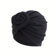 2pcs Set Ladies Turban Bonnet Leopard Inner Hijab Caps Casual Hijab Hat