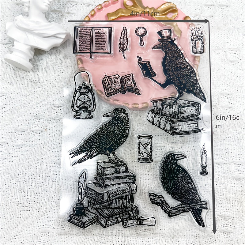 Bird Background Transparent Stamp Silicone Stamp Painting Tool Clipping