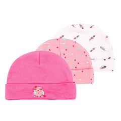 3pcs Unisex Newborn Baby Caps Boy Girl Infant Accessories