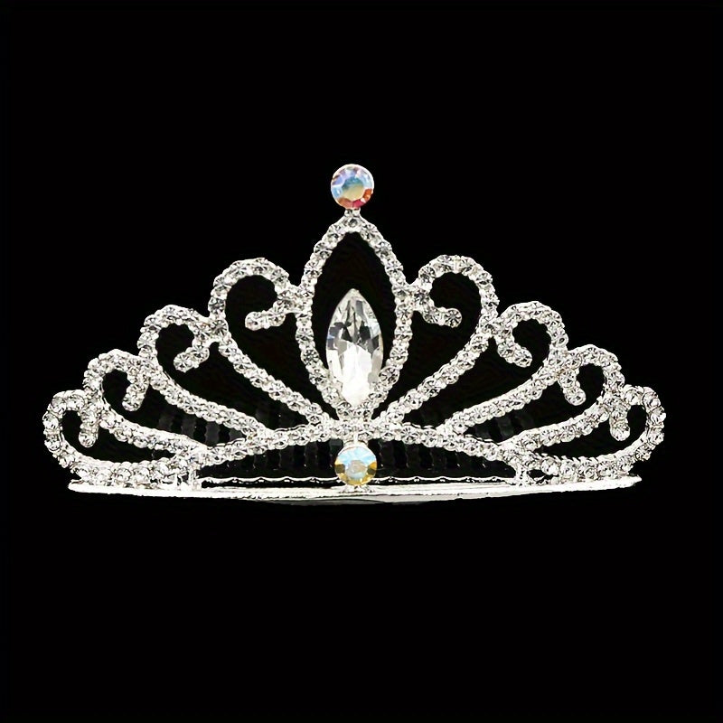 Rhinestones Bridal Headdress Princess Crown Hair Accessories