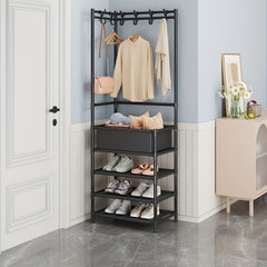 Coat Hat Shoe Rack Corner Storage Bedroom Dormitory