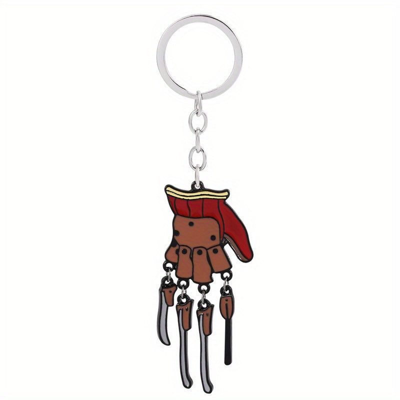 Kids Skull Hand Claw Keychain Backpack Pendant Halloween Accessories