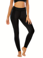 Cropped Yoga Pants Side Pockets High Stretch Leggings Women's Activewear