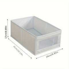 Clothes Storage Box Fabric Folding Underwear Drawer Organizer