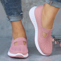 Women's Casual Breathable Knit Slip-On Sneakers