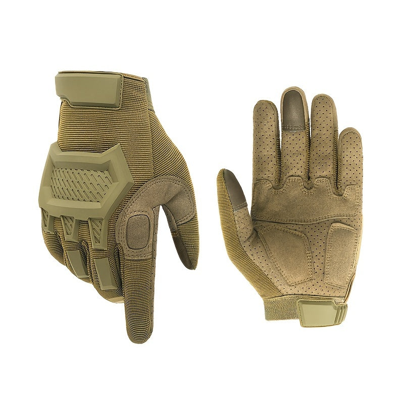 Men's Outdoor Training Touch Screen Vibration Absorption Gloves