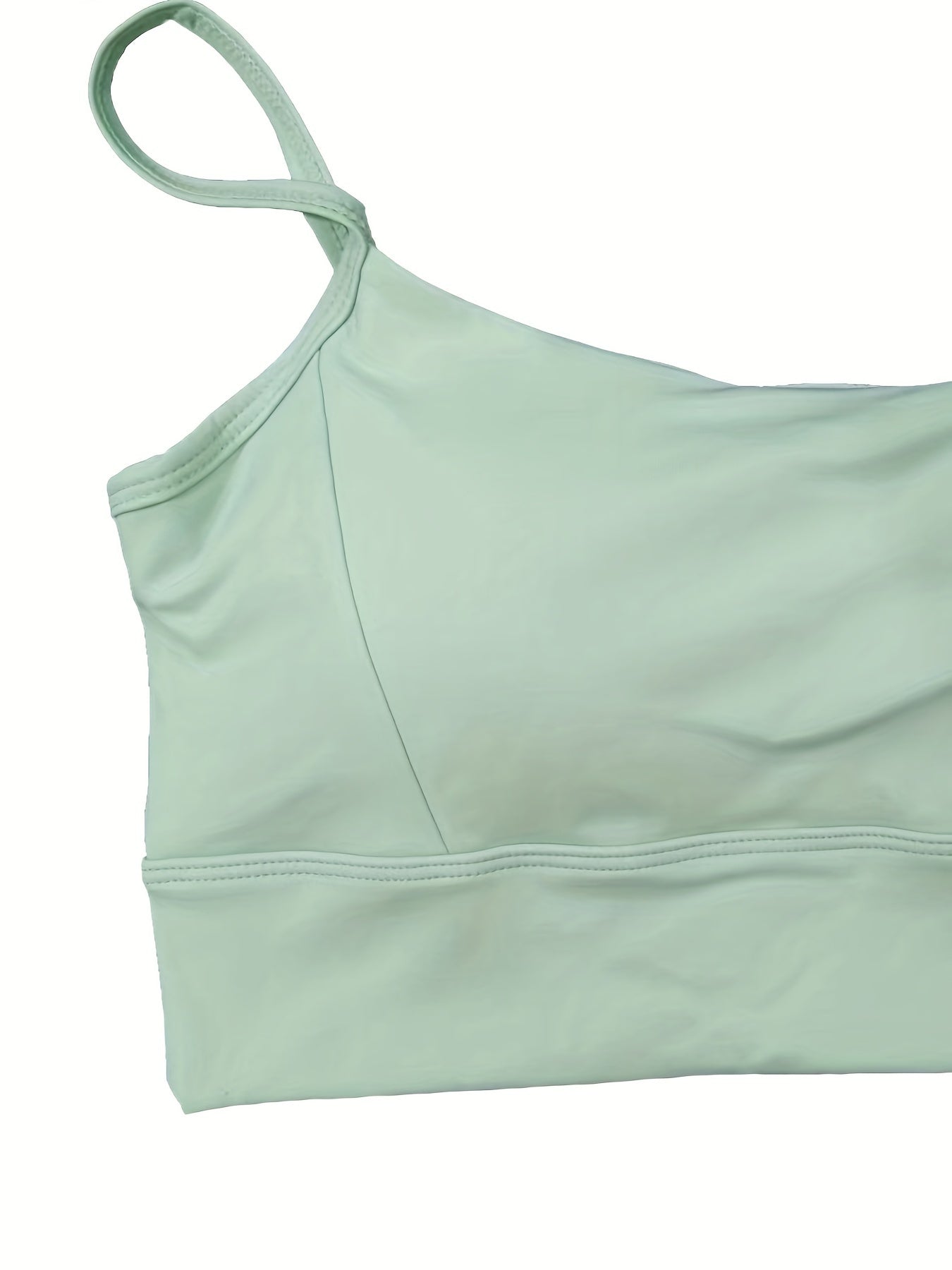 Shockproof Crop Top Spaghetti Straps Fitness Sports Bra