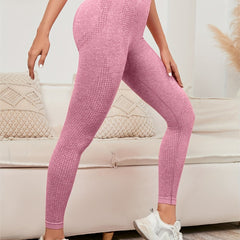 Solid Seamless Yoga Pants Butt Lifting Fitness Leggings Women's Activewear