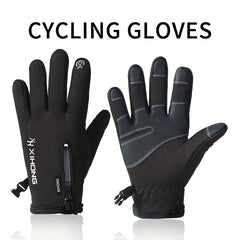 Winter Zipper Fishing Gloves Non slip Touch Screen Windproof Gloves