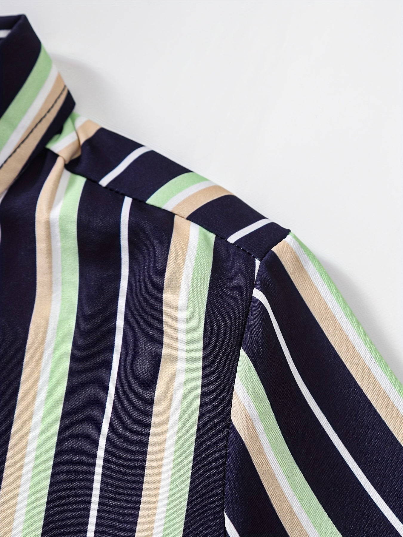 Boys Striped Short Sleeves Shirt For Summer Kids Clothes