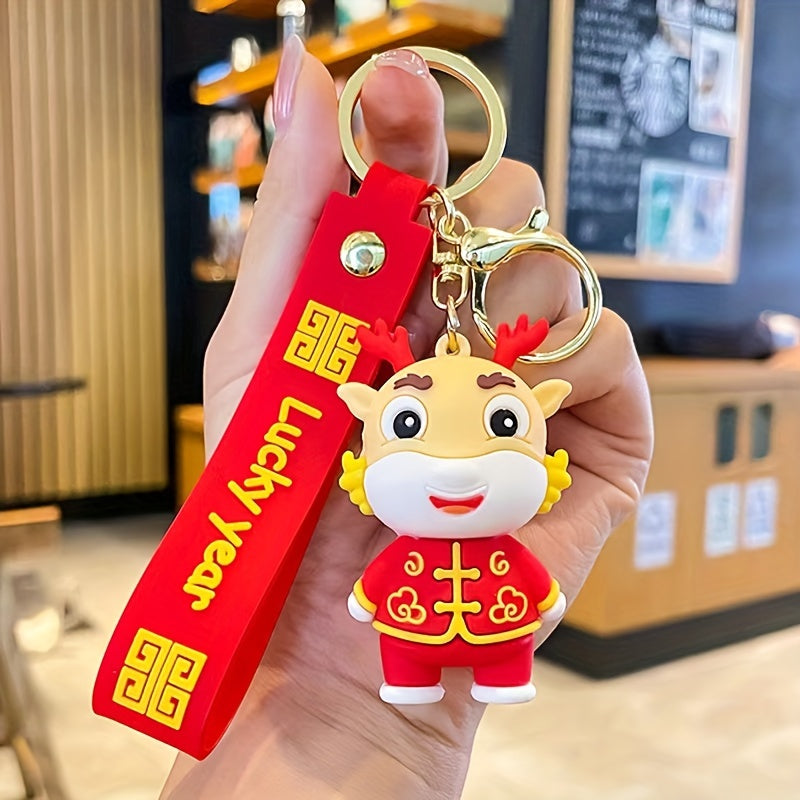 Dragon Keychain Pendant Year Gift School Bag Backpack Hanging Pendant