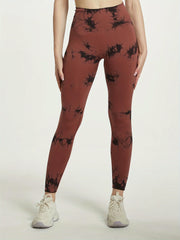 Tie Dye Yoga Workout Pants Stretch Sports Running Fitness Training Leggings