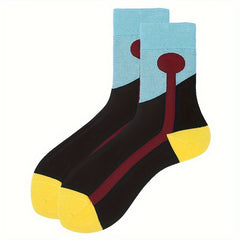 Funny Cartoon Print Mid Tube Socks for Women