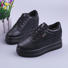 Women's Plush Lined Thermal Furry Chunky Sneakers