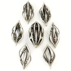 7pcs Hollow Metal Polyhedral Dice Set - Christmas Gift
