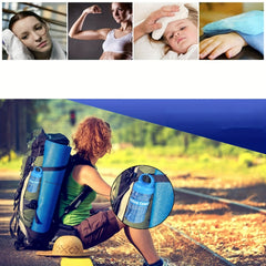 2pcs Cooling Towels Lightweight Quick Drying Towel for Outdoor Yoga Sports