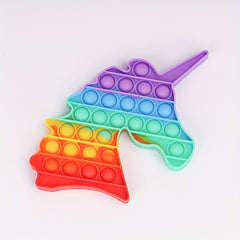 Rainbow Unicorn Bubble Pop Fidget Toy for Adults and Kids