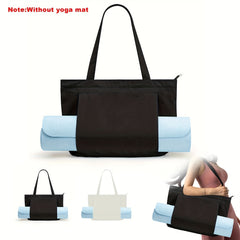 Yoga Bag for Women with Mat Carrier Canvas Tote - Pilates Gym