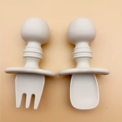2pcs BPA-Free Panda Training Fork & Spoon Set