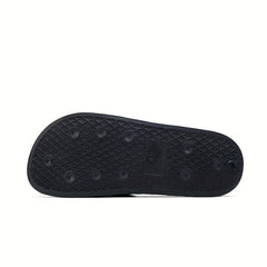 Men's Hook And Loop Fastener Slides Casual Non Slip Slippers