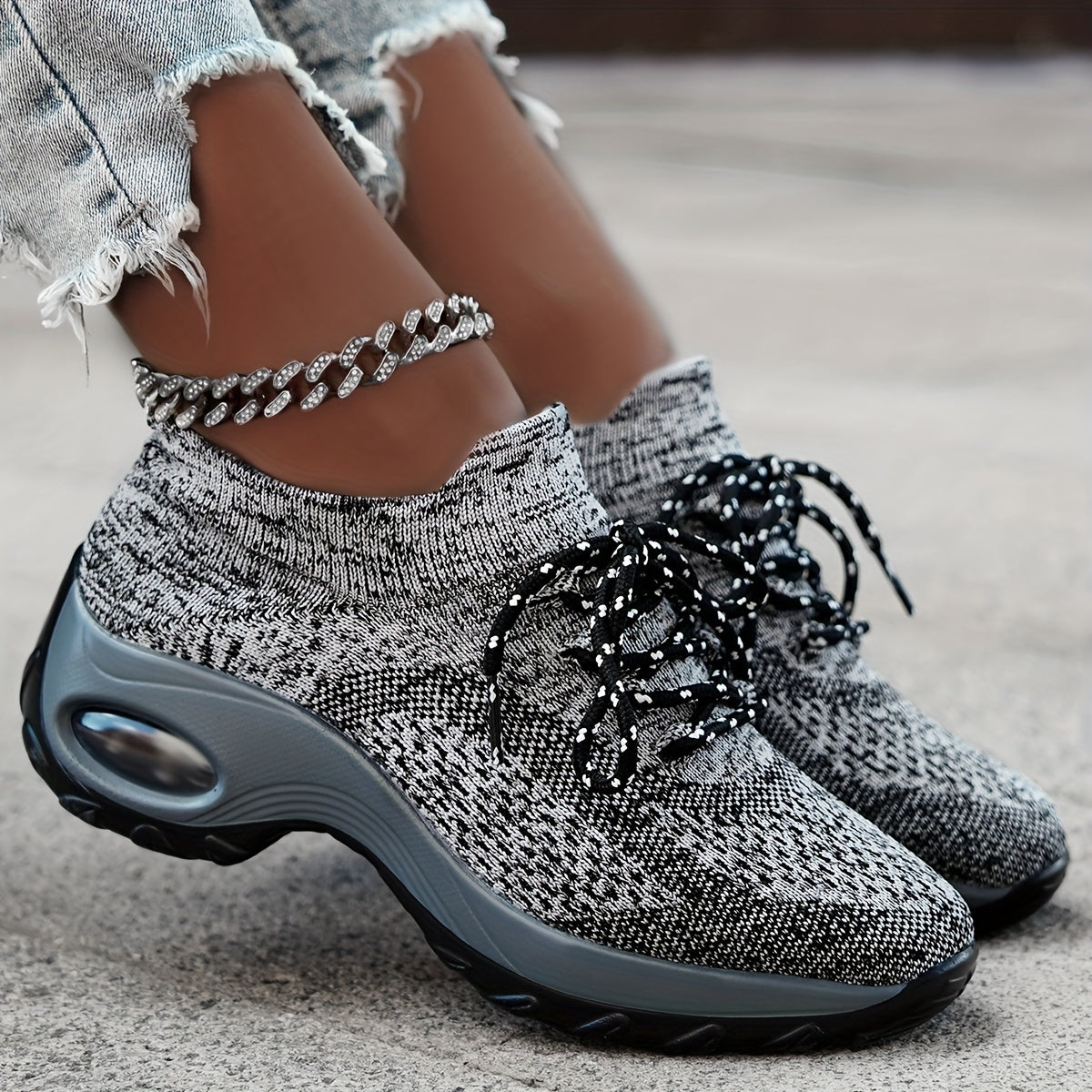 Women's Breathable Air Cushion Sports Shoes Lightweight Walking Shoes