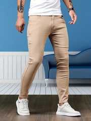 Slim Fit Jeans Men's Casual Street Style Denim Pants